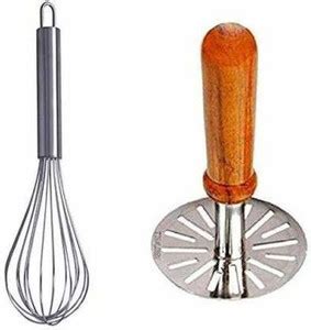 SHREE SHYAM FASHIONS Combo Set of 2 pcs Potato Vegetable Masher & Egg ...
