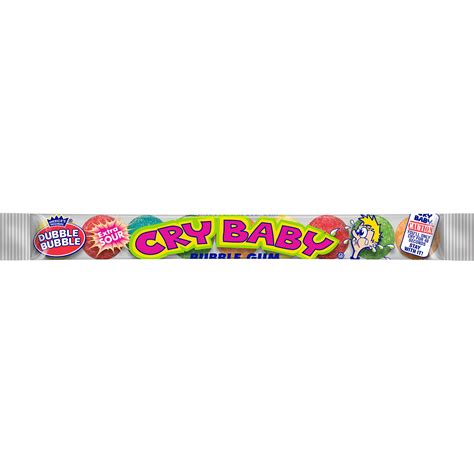 Cry Baby Extra Sour Assorted Bubble Gum (1.6 oz. / 9 ct. Tube ...