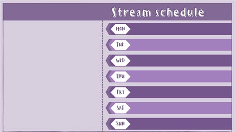 FREE - Light Purple Schedule - Lilac's Ko-fi Shop - Ko-fi ️ Where ...