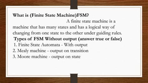 Image result for Moore Machine Applications