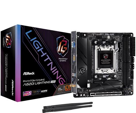 Buy ASRock A620I Lightning WiFi 6E AMD Ryzen Socket AM5 A620 DDR5 7200 ...