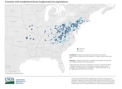 Map Shows Where Invasive Asian Longhorned Tick Found Across US ...