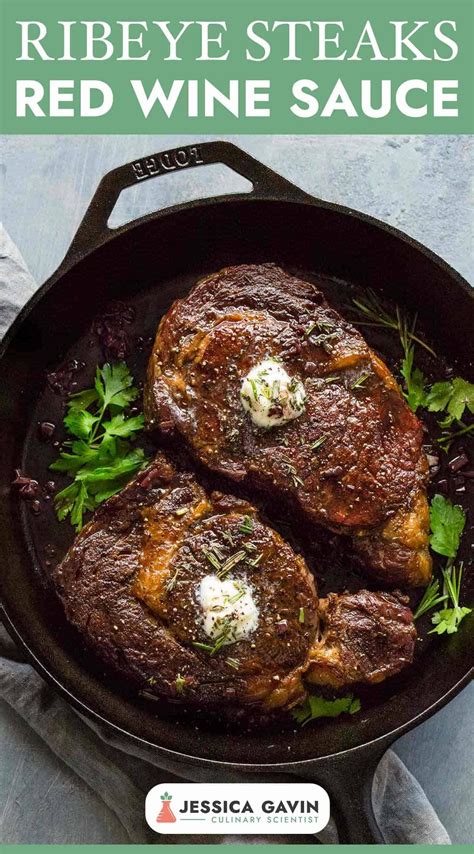 Ribeye Steaks with Red Wine Sauce | Recipe | Beef recipes easy, Recipes ...