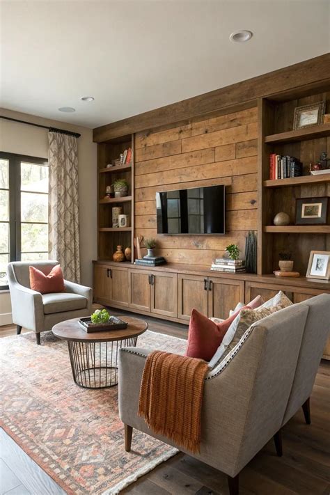 18+ Stunning Wood Accent Wall Ideas for Living Rooms