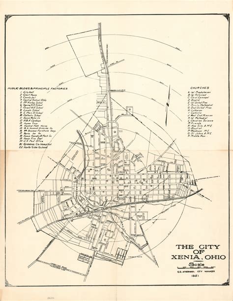 City Of Xenia Map
