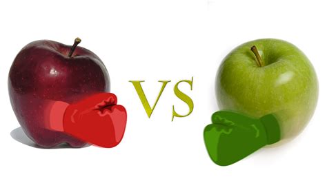 green apple vs red apple