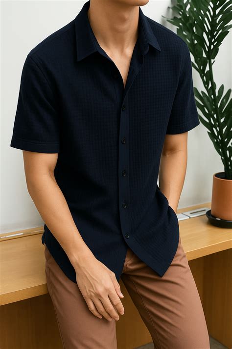 Men's Spread Collar Shirt – Spark Tech Lab Store