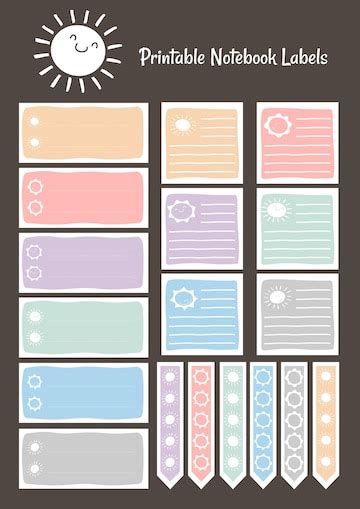 Image result for Printable Notebook Sticker Design