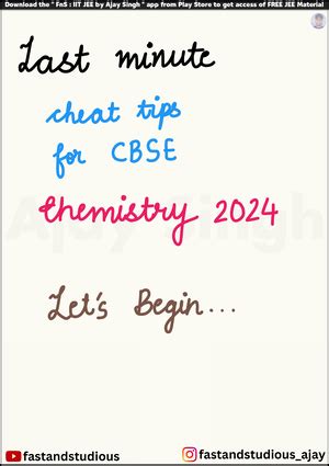 CBSE Class 10 Science Notes Chapter 1 Chemical Reactions and Equations ...