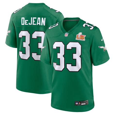 Men's Nike Cooper DeJean Kelly Green Philadelphia Eagles Super Bowl LIX ...