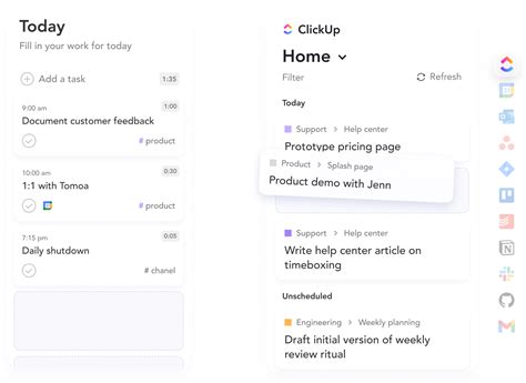 ClickUp Integration - Sunsama