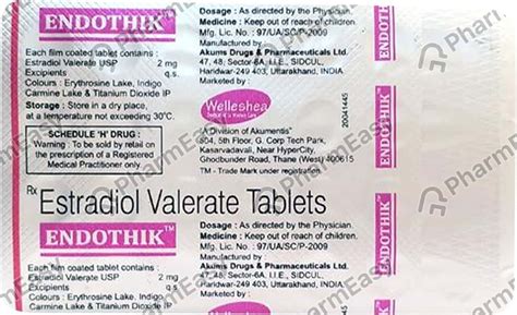 Endothik 2 MG Tablet (28): Uses, Side Effects, Price & Dosage | PharmEasy