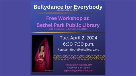 Bellydance for Everybody (Free Workshop, Bethel Park Library), Bethel ...