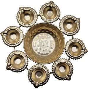 Universal Creation Floral Metal Urli Diya Bowl for Floating Flowers ...