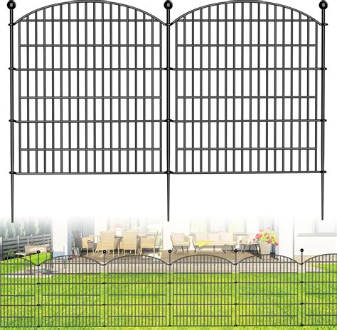Amazon.com : 10 Panels Decorative Garden Fence - 32 in (H) x 23.6 ft (L ...