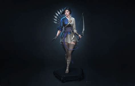 Wallpaper Girl, Art, Asian, Style, Background, Arrow, Minimalism ...