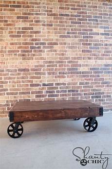 Factory Cart Coffee Table Diy by Diy Factory Cart Coffee Table Shanty 2 Chic Factory Cart Coffee Table Diy