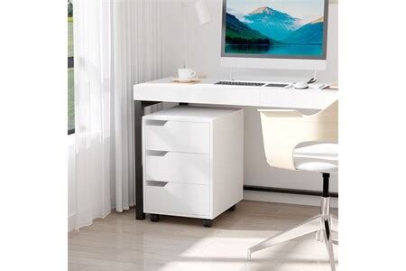 Caisson et casier de bureau Homcom Caisson de bureau rangement sur ...