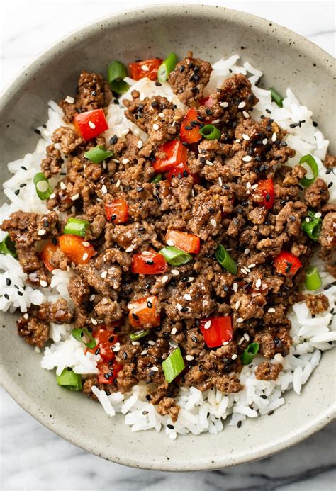 Ground Beef And Rice Ground Beef And Bok Choy Rice Bowl Recipe