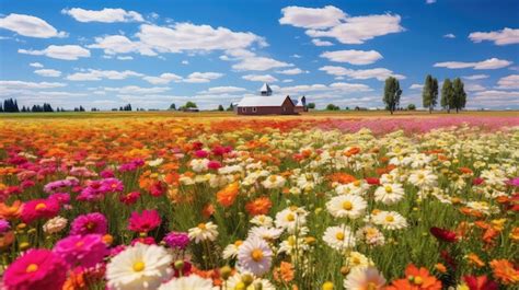 Daffodil farm flowers | Premium AI-generated image