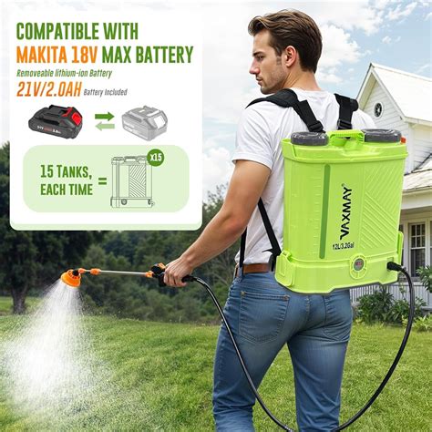 Battery Powered Backpack Sprayer 3.2 Gallon, VAXMAY India | Ubuy