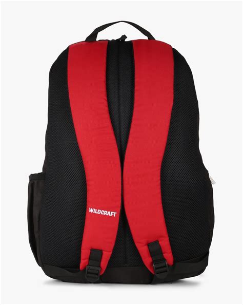 Buy Red Wildcraft Colourblock Backpack with Brand Print | AJIO