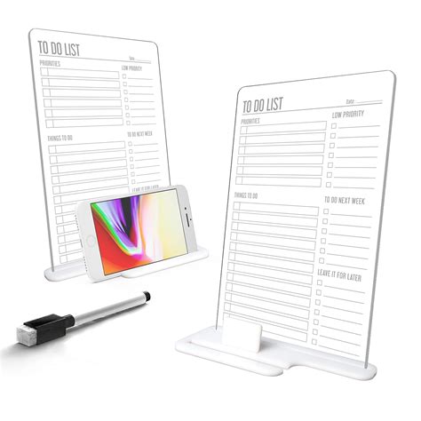 Twinster Aesthetic to Do List Transparent Writing Acrylic Board for ...