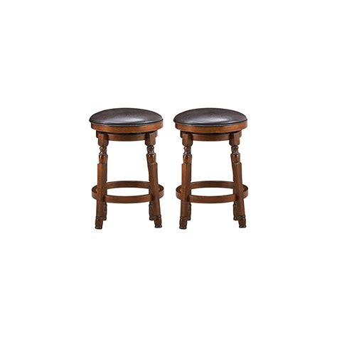 Buy ERGOMASTER Bar Stools Set of 2 Swivel Barstools 24 Inch Counter ...