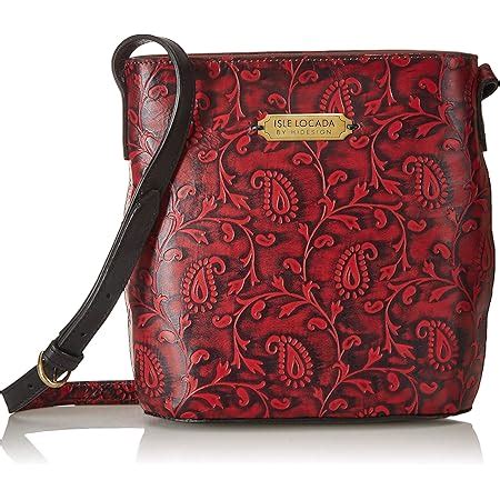 Buy Isle Locada By Hidesign Women's Shoulder Bag (Red/Black) at Amazon.in