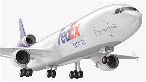 McDonnell Douglas MD11 Tri Jet Airliner FedEx Rigged 3D Model $199 ...