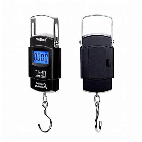 MYSTEVVA Electronic 50KG Digital Luggage Weighing Scale Black | Bag ...
