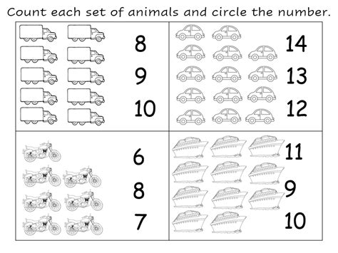 Transportation Counting Worksheet 的图像结果