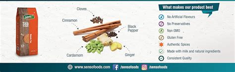SENSO Masala Chai Instant Tea Premix 1Kg - Premium With 100% Natural ...