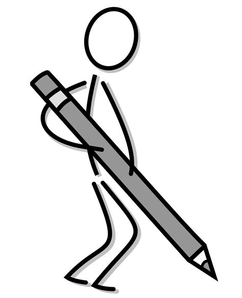 Public Domain Free Stick Figure Clip Art