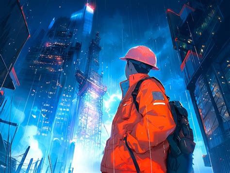 Rainy day mood in cartoon style | AI-generated image