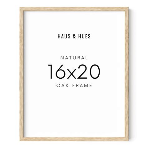 HAUS AND HUES 16"x20" Beige Oak Wood Frames Set of 1 - 16x20 Natural ...
