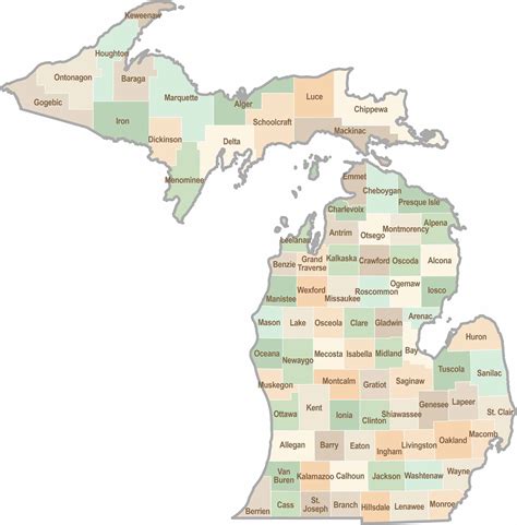 Oakland County Map, Michigan - US County Maps