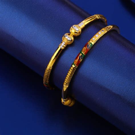 Buy quality 22KT Gold Hallmark Stylish Cooper Kadali SG81 in Ahmedabad