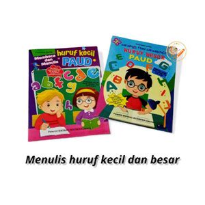 Jual Terbaik Buku membaca menulis huruf besar dan kecil untuk PAUD TK ...