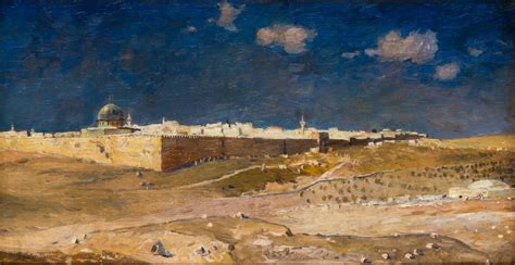 Henry John Sylvester Stannard (1870-1951) – Panorama of Jerusalem – Oil ...