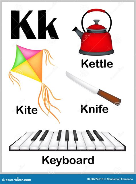 Free Printable Letter K Words With Pictures