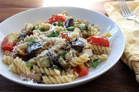 Fusilli with Eggplant, Tomato and Mozzarella | Queen City Kitchen