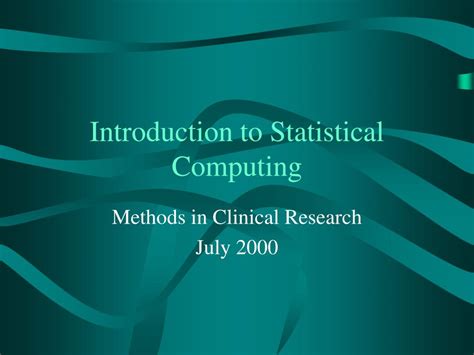 Image result for Statistical Computing
