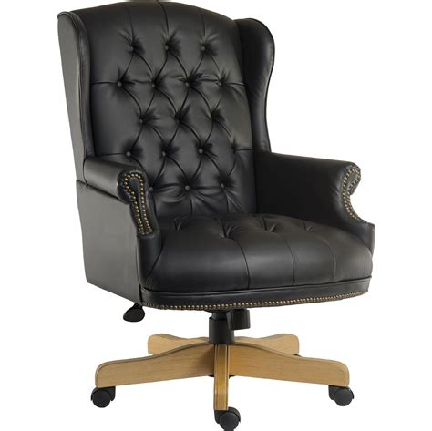 Chairman Noir Black Manager Chair from our Leather Office Chairs range.