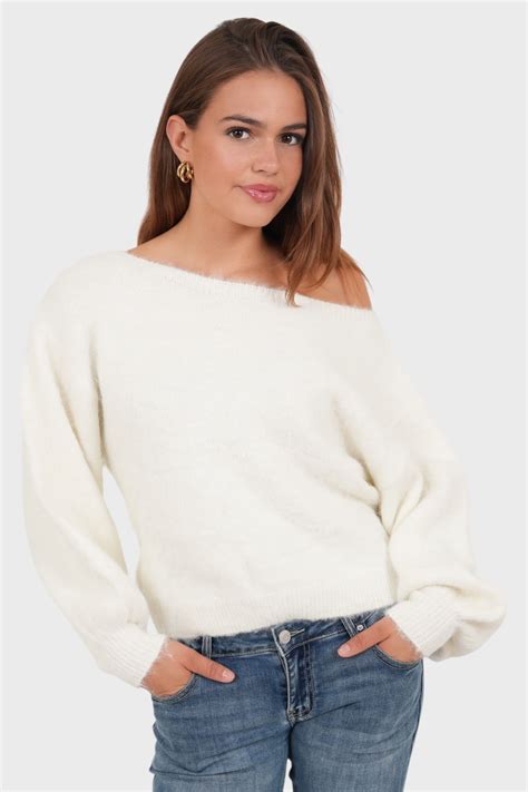 "Emmie" white sweater – Meet Me There