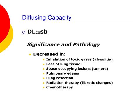 Image result for Diffusing Capacity Normal Values