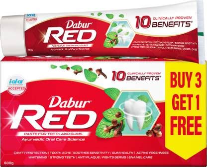 Dabur Red Paste | Complete Cavity Protection | Power of 13 Potent ...