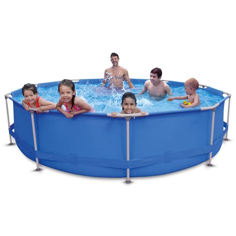 Buy Above Ground Swimming Pool - 12FT x 30in Outdoor Round Frame Pool ...