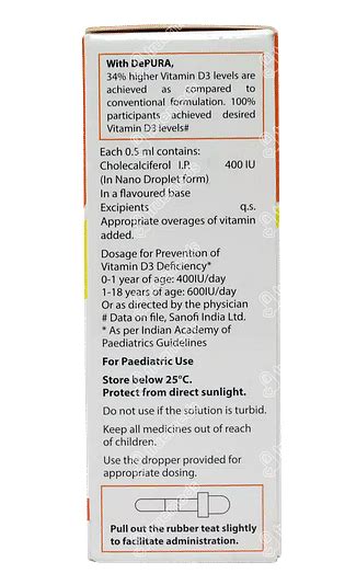 Depura Kids Nano 400 Iu Drops 15 Ml - Uses, Side Effects, Dosage, Price ...