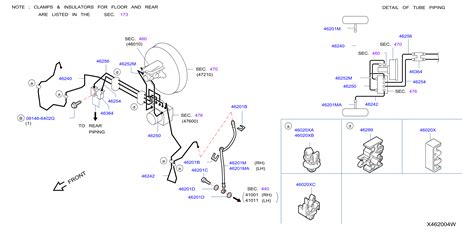 Nissan NV200 Tube Brake. (Front). Brakes, CONTROL, PIPING - 46254-9SF0A | Murfreesboro Nissan ...